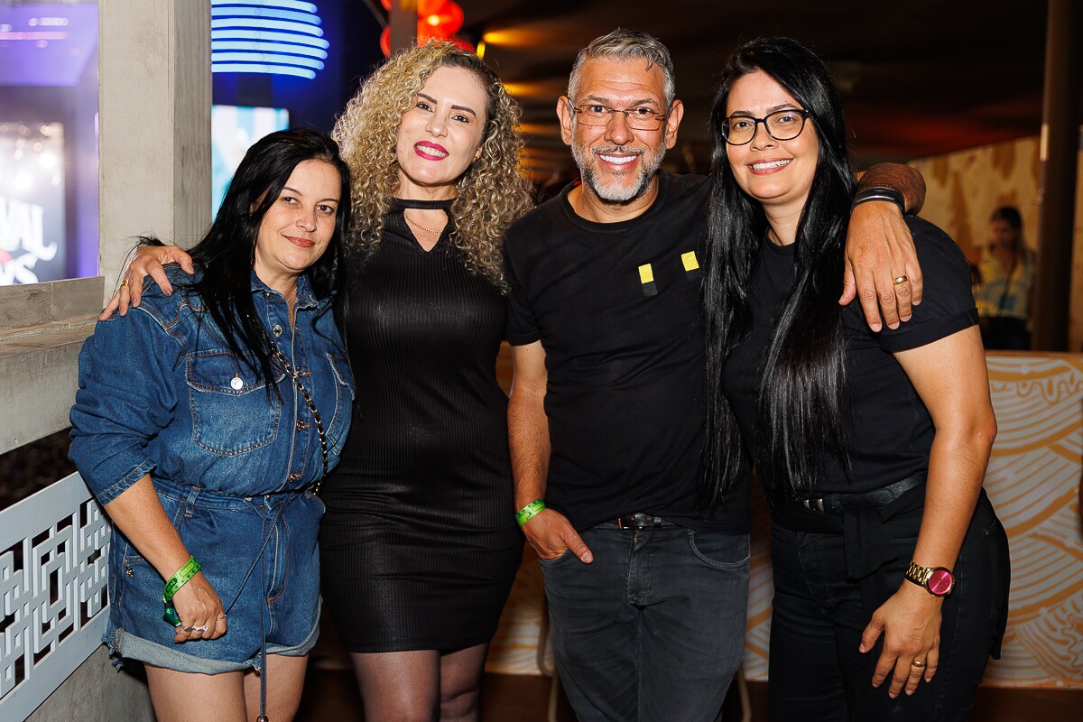 Franciene Rocha, Lúcia Soares, Will Madson e Vanessa Oliveira