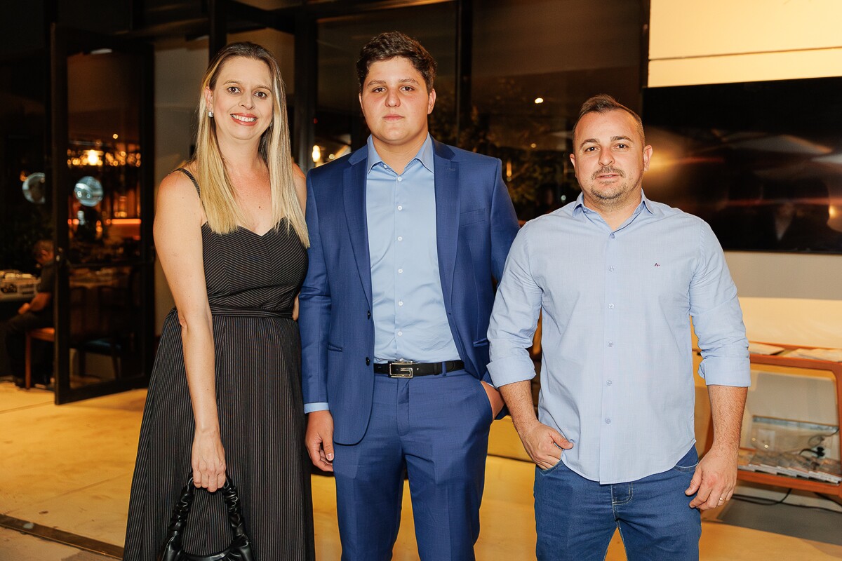 Lidia Alves, Enricco Crosara e Diego Rocha