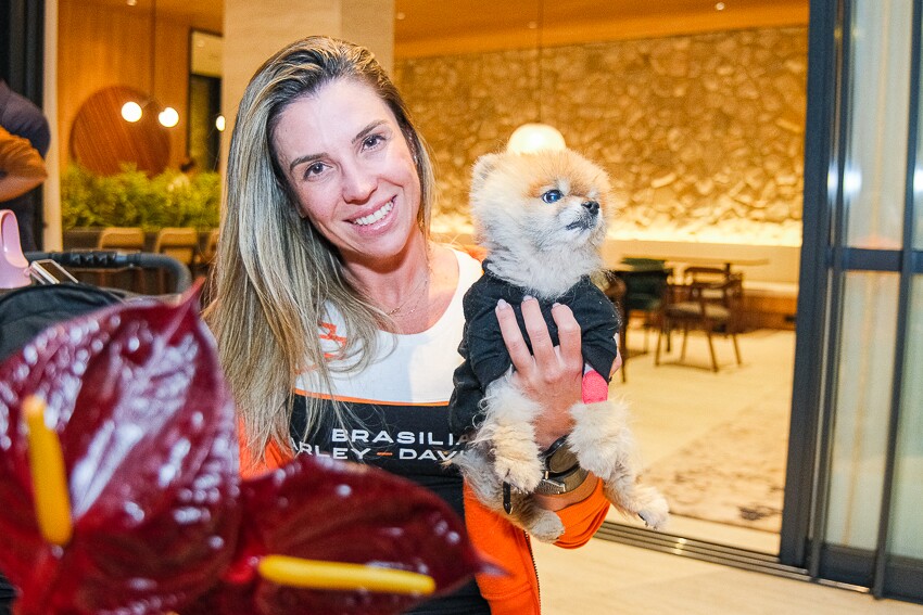 Marcela Costa e Silva com a pequena Nêna-Fotos:Gilberto Evangelista