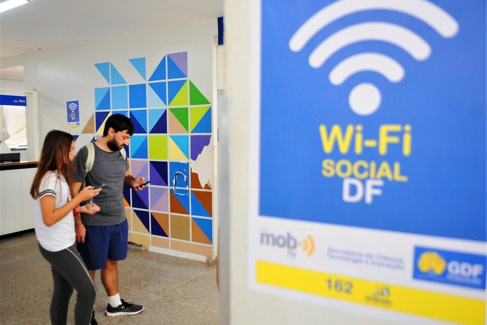 O Wi-FI Social DF está espalhado em 25 RAs e é acessível a todos os cidadãos