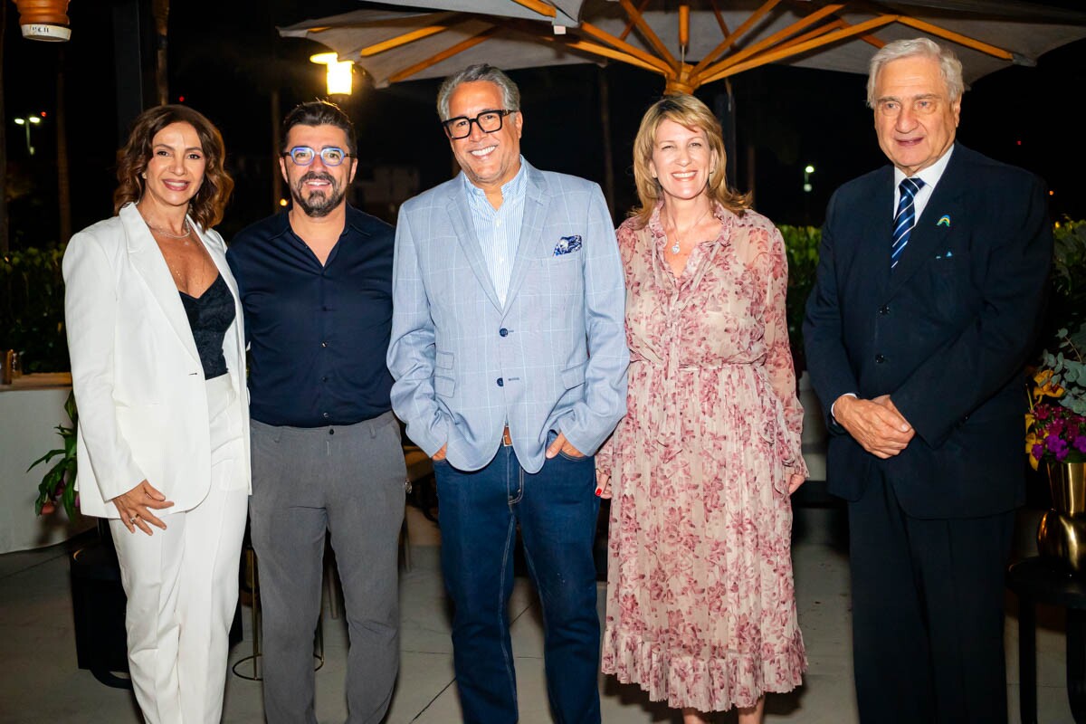 Paula Santana, Celso Junior, Fernando Schiavo, Mônica Monteiro e Alfredo Cotait