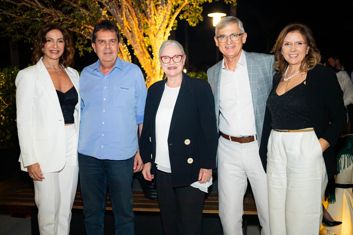 Paula Santana, Geraldo Mello, Cláudia Pereira, Ricardo Salerno e Zaira Salerno