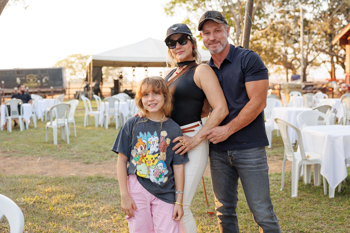 Pietra, Eliene e Paulo Andrade