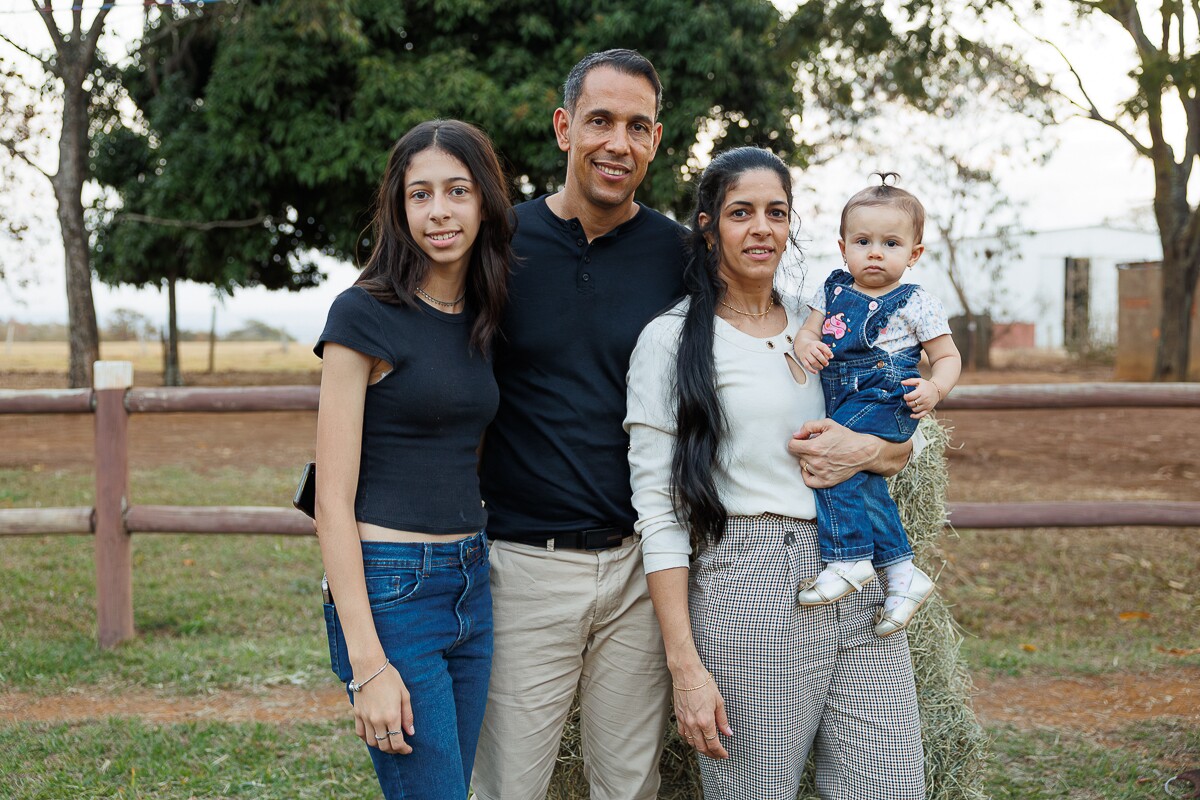 Raquel, Vilmar, Viviane e Sophia Nunes