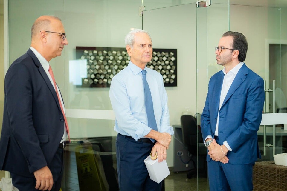 Rogério Leão, Paulo Octávio e Fábio Kertenis Mendes, durante o dia de atividades