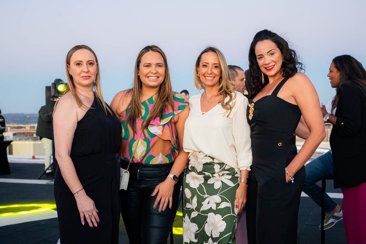 Tati Pinardon, Adriana Samartini, Bruna Gomes e Fernanda Pedrosa