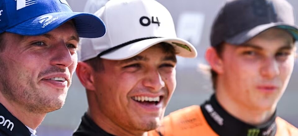 Verstappen, Norris e Piastri estão nos três primeiros postos do grid de largada