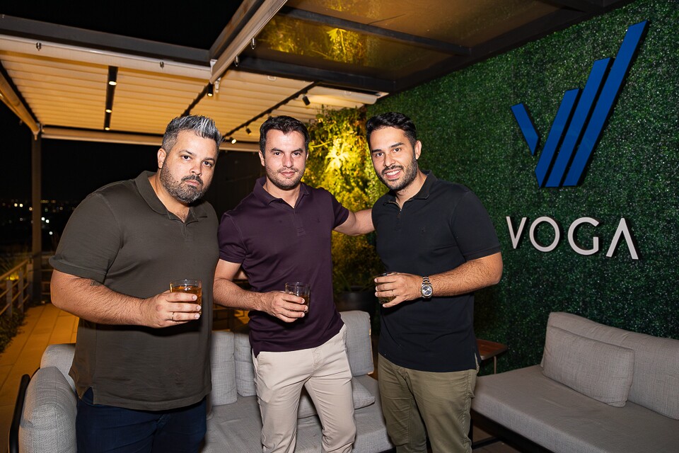 Bruno Ribeiro, Leandro Sarkis e Arthur Porto