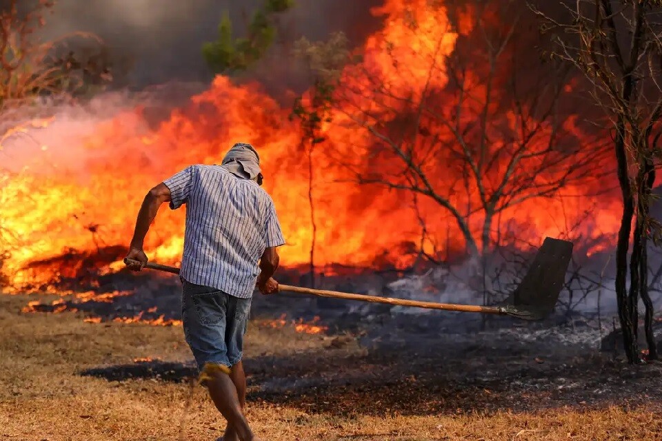 Grandes incêndios têm atingido Brasília nas últimas semanas | Foto: Divulgação/ Agência Brasil