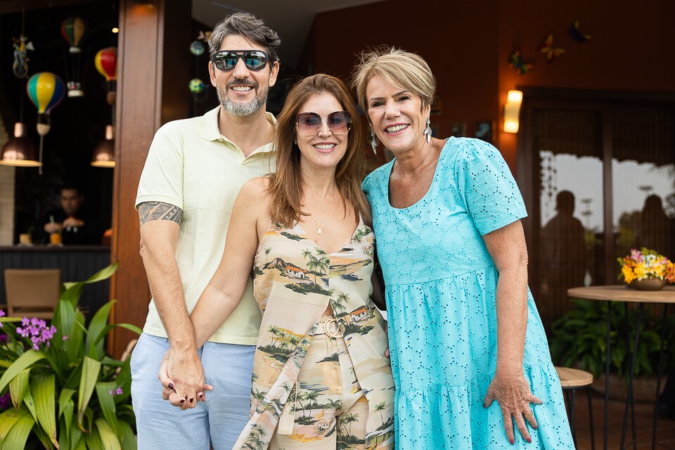 João Engel, Eliane Nascente e Delfina Dornas