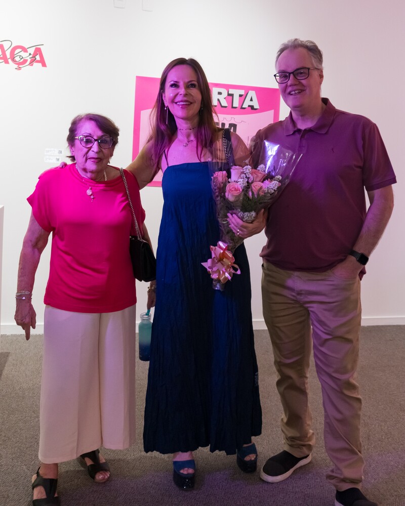 Lúcia Rocha, Anne Floriane e Davi Lima