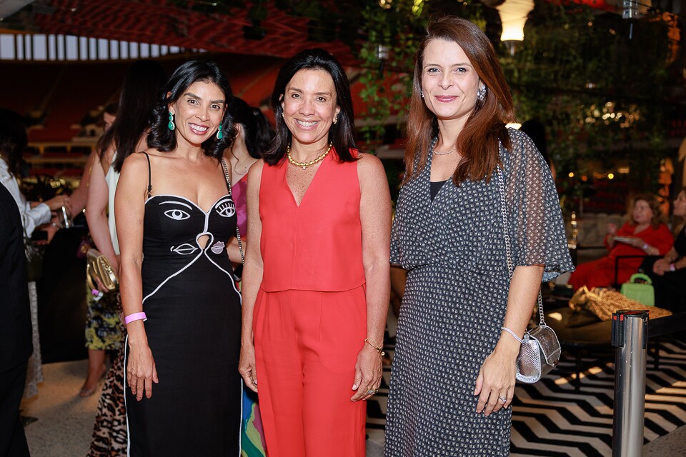 Lucília dos Anjos, Eliane Martins e Elena Prendegast (embaixatriz da Nova Zelandia)