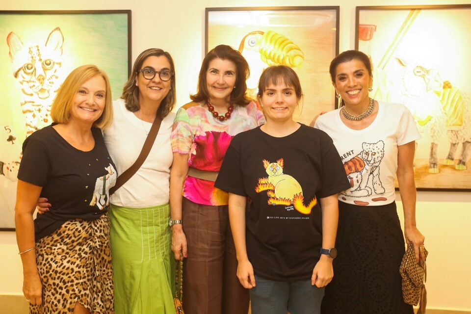 Mariana Sgarbi, Adriana Kavamoto, Leticia Mendes, Giovanna Sgarbi e Maria Yvonne