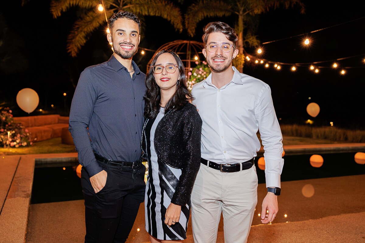 Mateus Ricarte, Manuella Saback e Carlos Queiroga