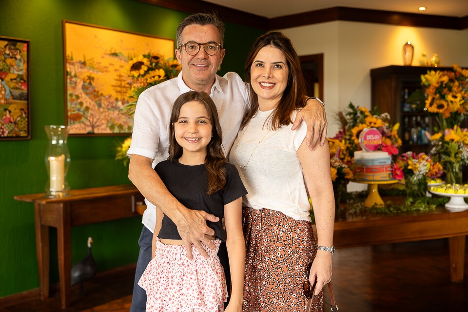 Silvio, Catarina e Carol Arouca