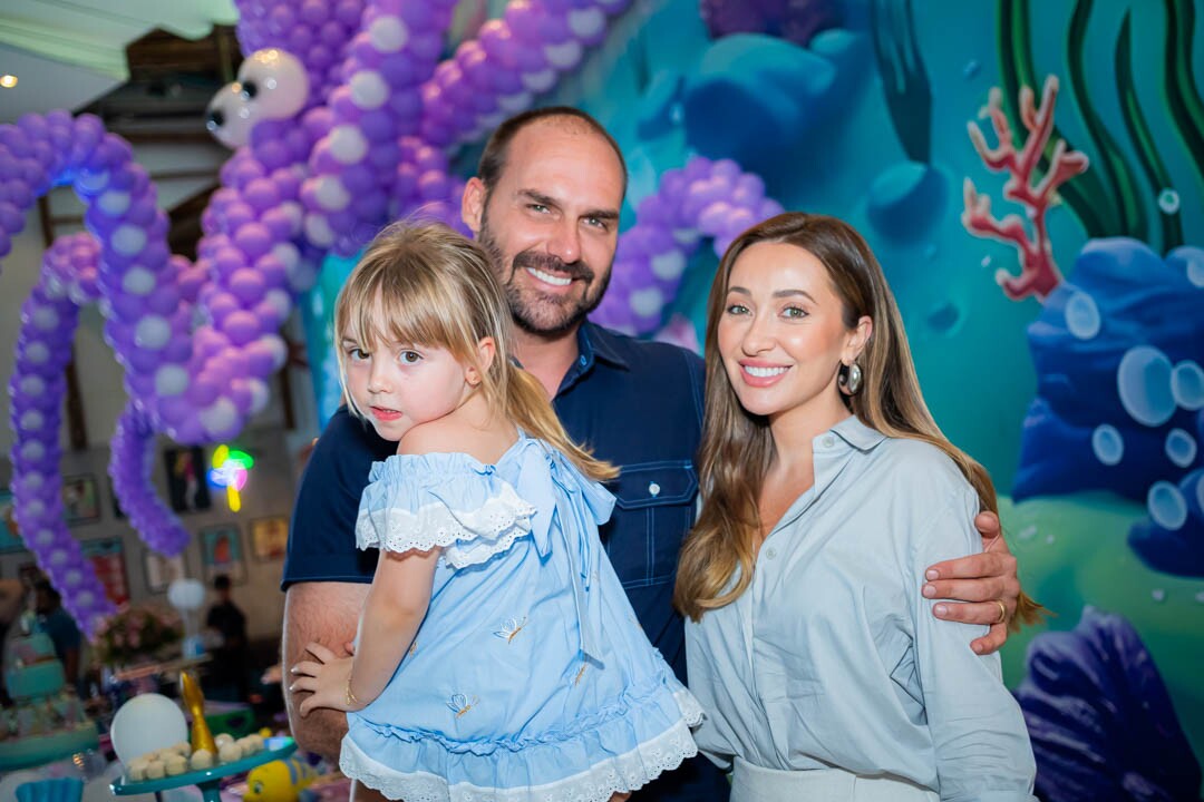 Eduardo, Geórgia e Heloísa Bolsonaro