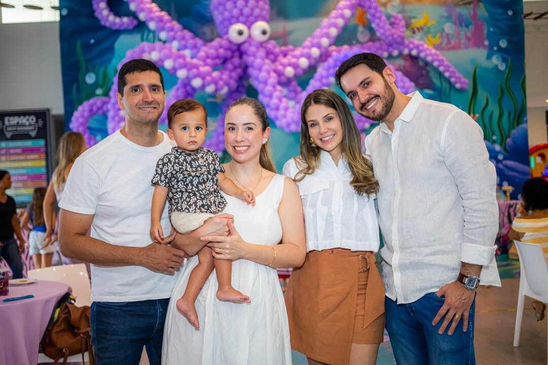 Marcelo Quintella, Theo Quintella, Danielle de Cássia, Camila Alvim e Flávio Gondim