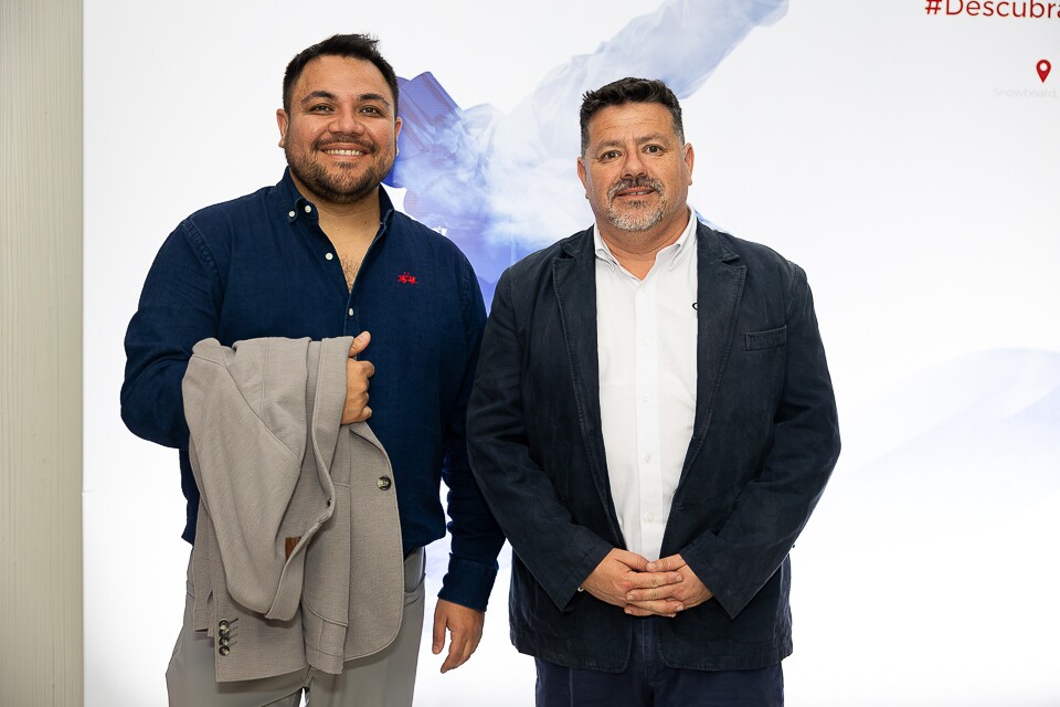 Maurício Flores e Marco Gallardo (jornalista da Sernatur coquimbo)