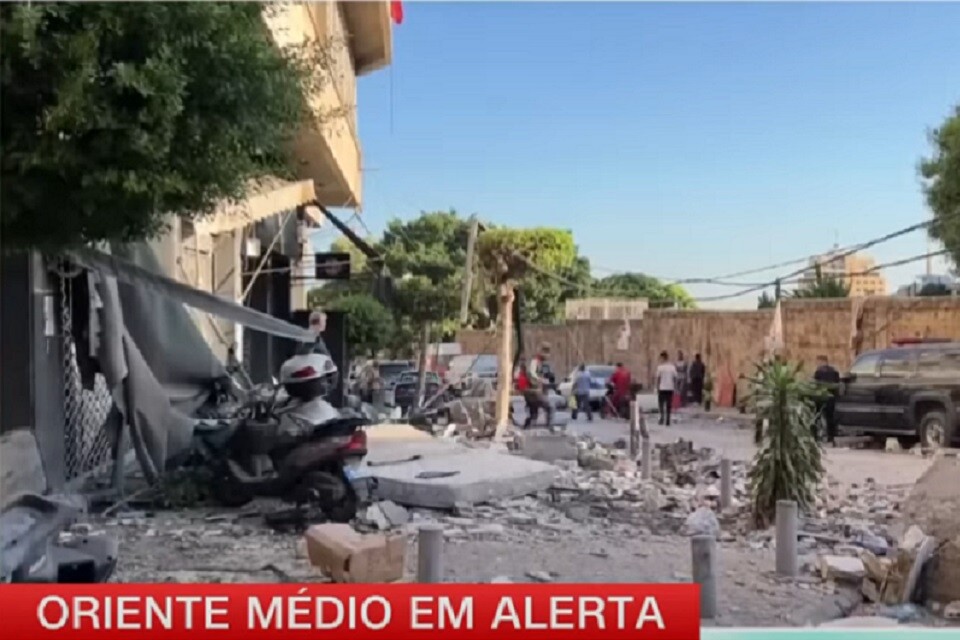 O Ministério da Saúde do Líbano informou que o número de mortos nos ataques a Beirute subiu para nove | Imagem: Reprodução/ YouTube CNN