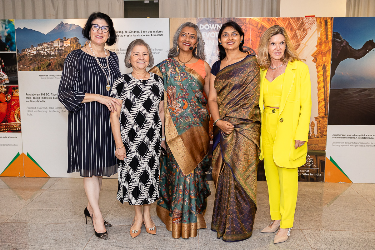 Beatriz Guimarães, Maria Cecília Borgo Martins, Nilima Bhat, Sneha Reddy Embaixatriz da Índia e Claudia Maldonato