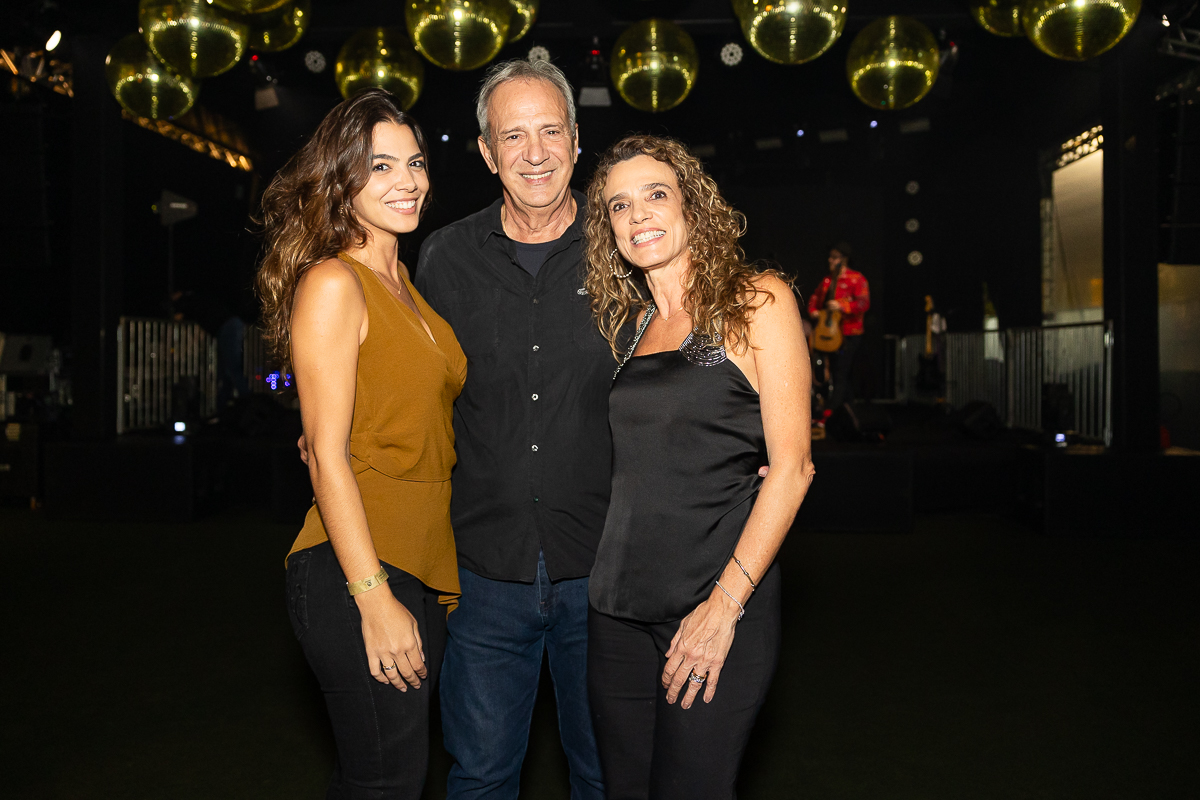 Juliana, Sérgio e Adriana Adnet