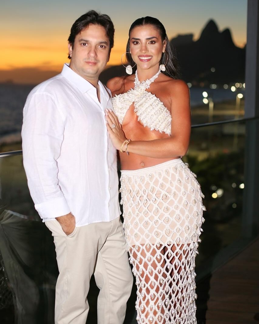 Juliana e Marino Colpo completam dez anos de casados em celebração de quatro dias no RJ