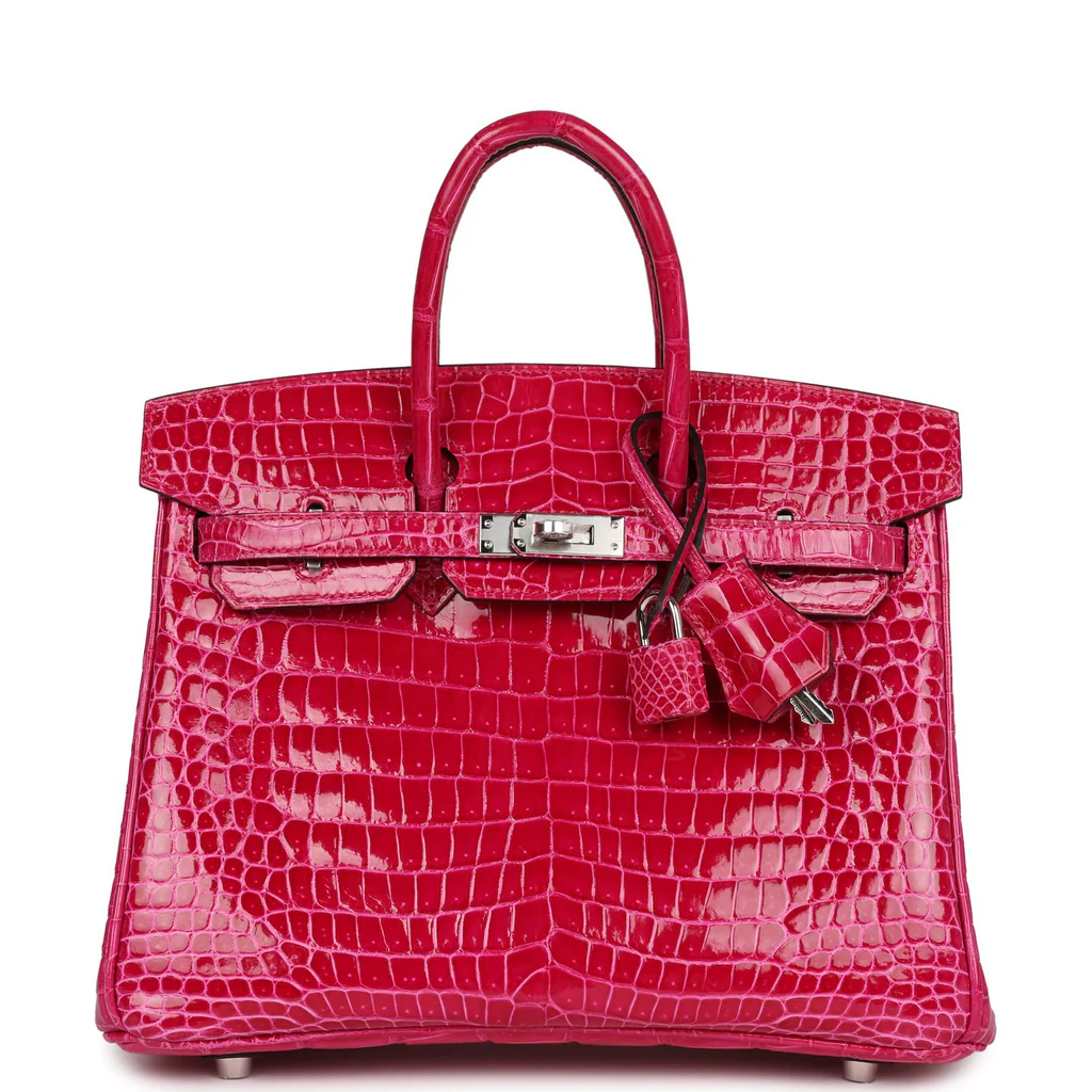 Birkin de couro de crocodilo-de-água-salgada (^) - Hermès