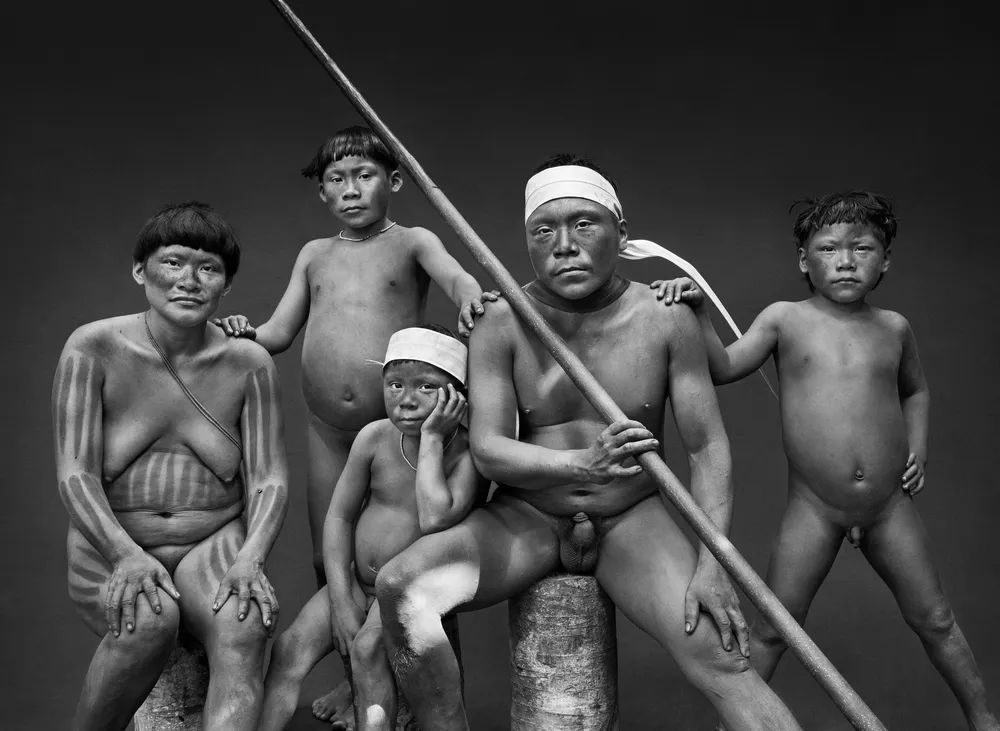 Família Korubo, em foto tirada no Amazonas em 2017