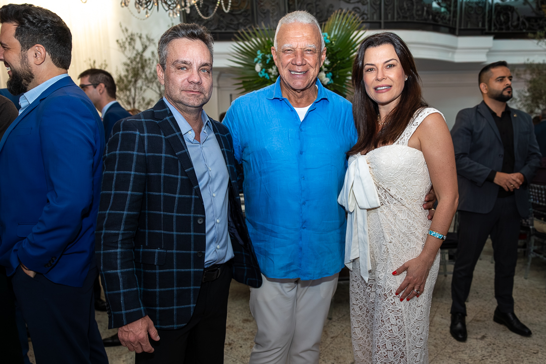 Gustavo Rocha, José Humberto Pires e Marcela Passamani