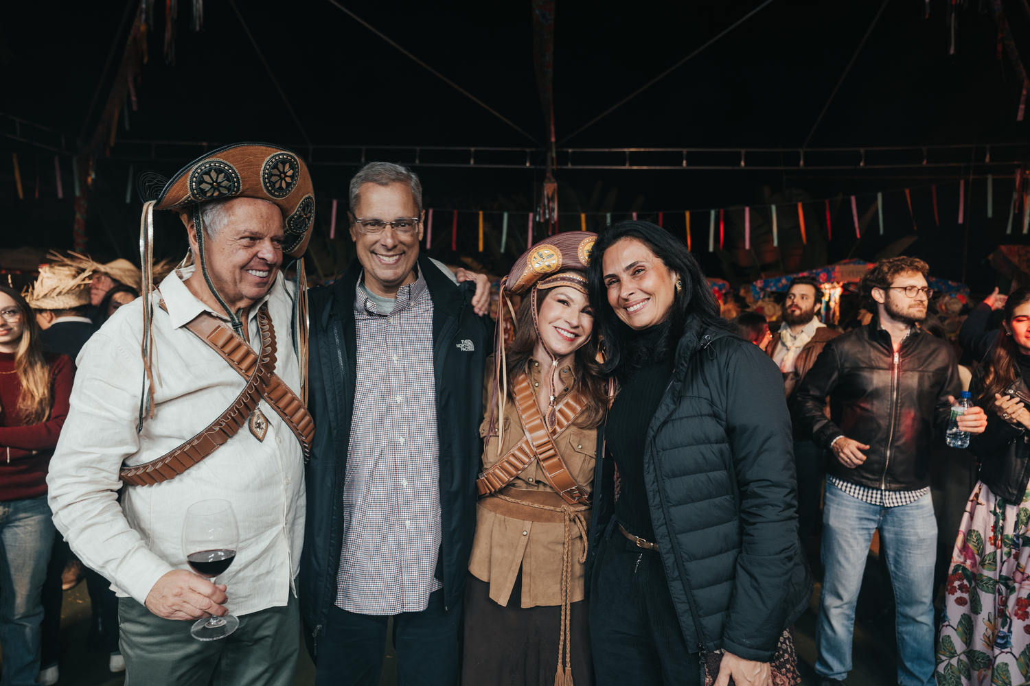 Jorge Bastos, Almirante André Macedo, Mônica Moura e Alessandra Macedo