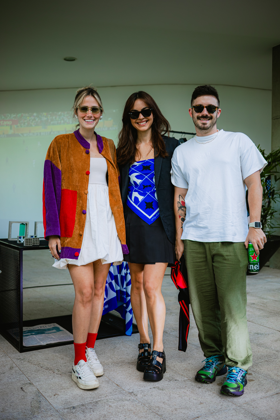 Julia Roseo, Letícia Vieira e Lucas Lima