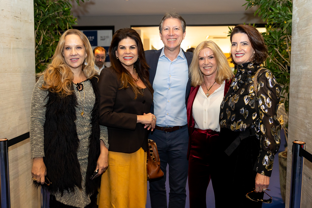 Renata Laporta, Janine Brito, Leonardo Ávila, Cláudia Maldonado e Sandra Rodrigues