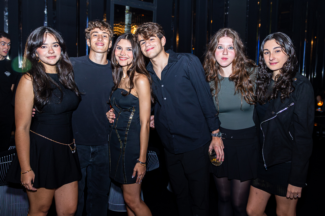 Maria Clara Diniz, Liam Kustenbauder, Mariana Rego, Guilherme Memória, Maria Clara Maia e Beatriz Kozak