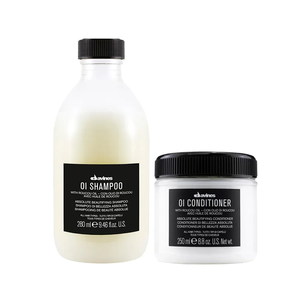 Shampoo e condicionador, da Davines
