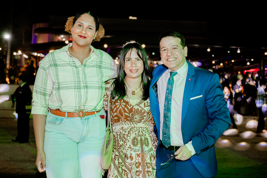 Indira Landim, Elna Souza e Wiliam Gsaint