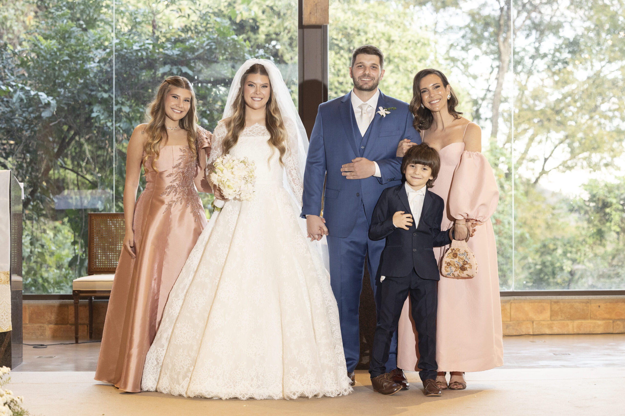 Giovanna Prado, Marcella Prado, Ian Pagnussat, Fiorella Menegatti e Vicente Prado